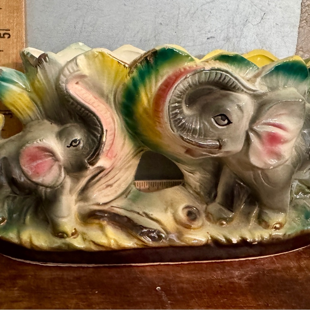 Lusterware 1940's  Elephant Ceramic planter